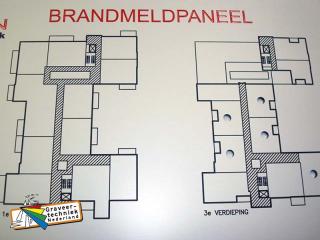Brandmeldpaneel plattegrond gebouw